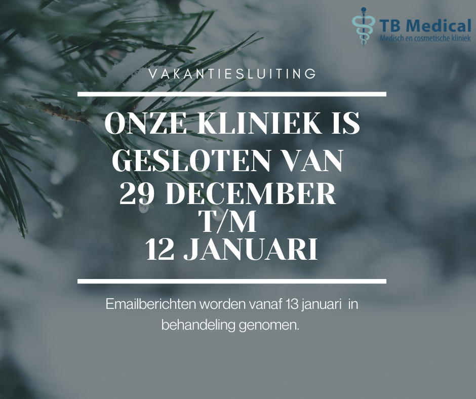 Winter vakantiesluiting